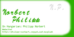 norbert philipp business card